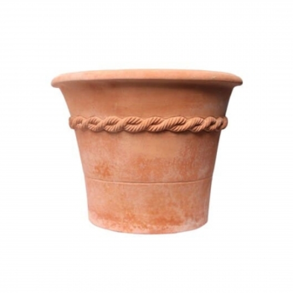 Eleganter Blumentopf mit Ranke - Vaso Casatina